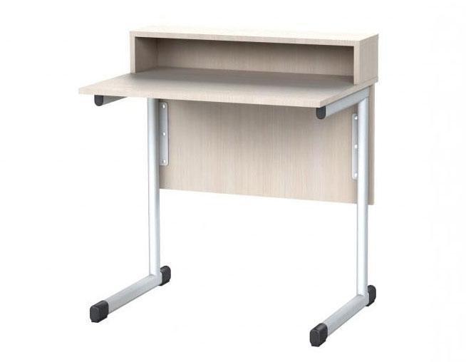 Стіл письмовий (демонстраційний), АНШАР ГРУП (0301), 800х600х900 мм, з надбудовою, каркас - металева плоскоовальна труба